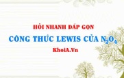 Công thức Lewis của N2O4 (Dinitrogen Tetroxide)